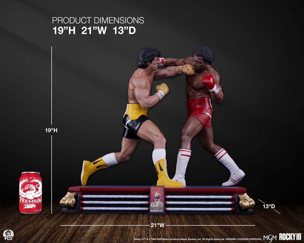 Rocky 3 : L'Œil du tigre diorama 1/4 figurine Rocky Balboa & Apollo Creed 48 cm