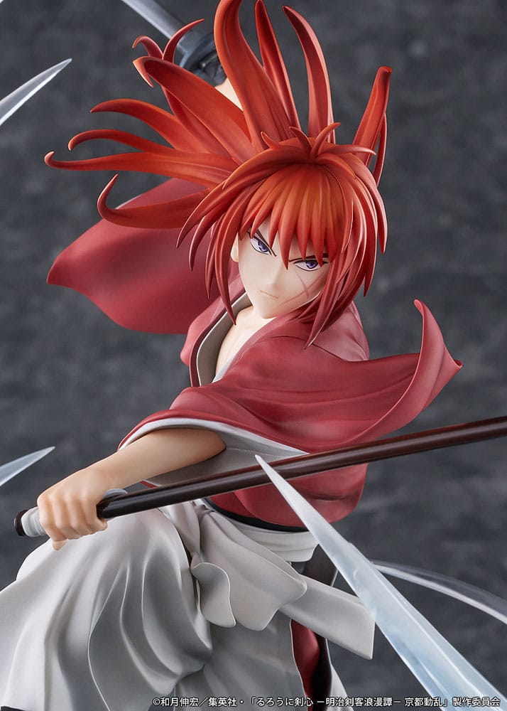 Rurouni Kenshin: Meiji Kenkaku Romantan Kyoto Douran statuette PVC 1/7 Kenshin Himura Souryusen Ver. 27 cm