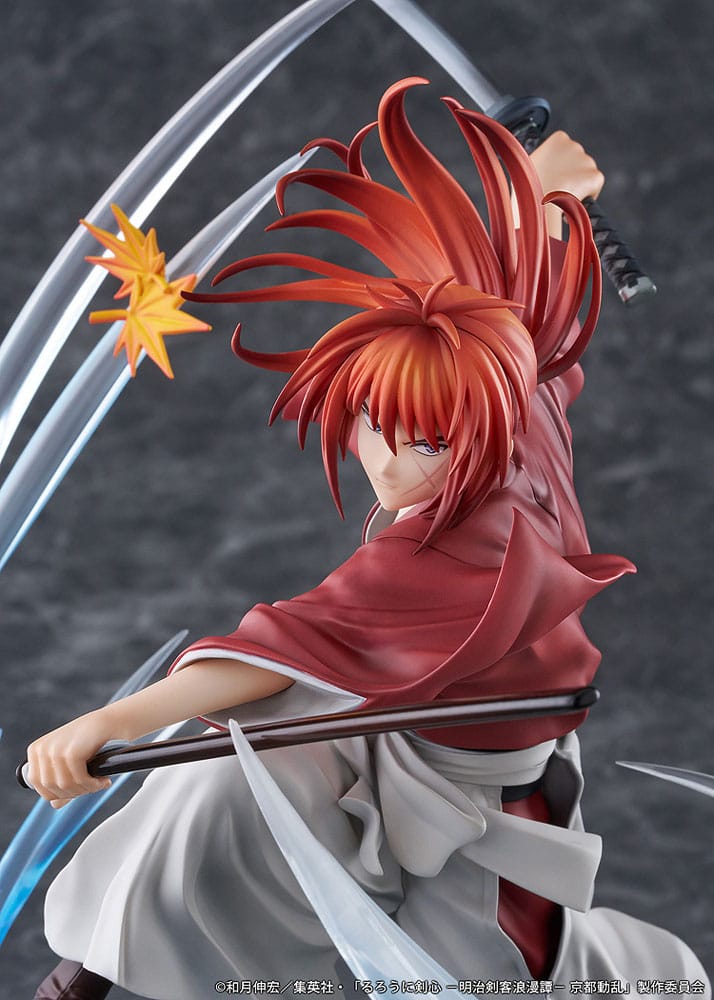 Rurouni Kenshin: Meiji Kenkaku Romantan Kyoto Douran statuette PVC 1/7 Kenshin Himura Souryusen Ver. 27 cm