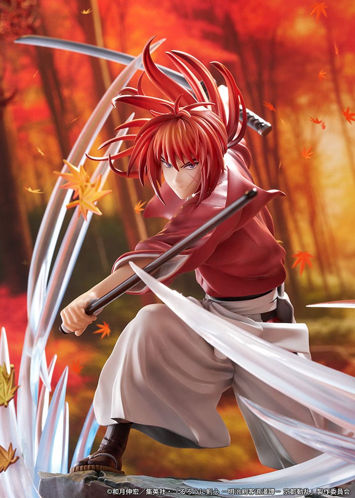 Rurouni Kenshin: Meiji Kenkaku Romantan Kyoto Douran statuette PVC 1/7 Kenshin Himura Souryusen Ver. 27 cm
