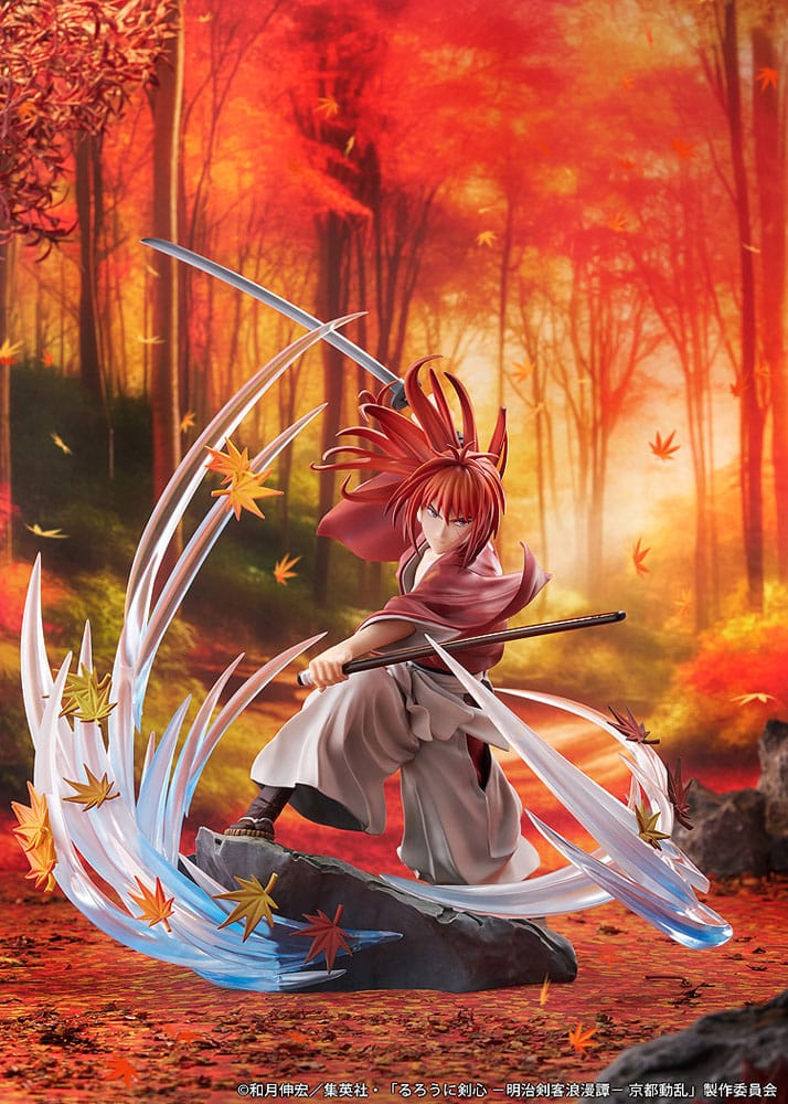 Rurouni Kenshin: Meiji Kenkaku Romantan Kyoto Douran statuette PVC 1/7 Kenshin Himura Souryusen Ver. 27 cm