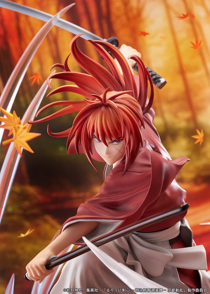Rurouni Kenshin: Meiji Kenkaku Romantan Kyoto Douran statuette PVC 1/7 Kenshin Himura Souryusen Ver. 27 cm