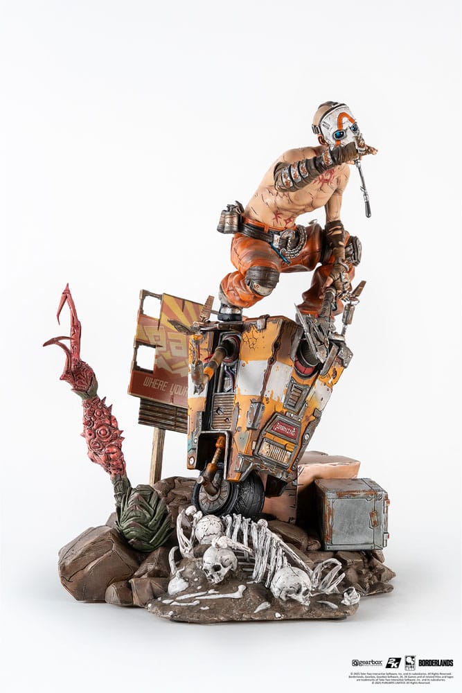Borderlands 3 statuette 1/6 Psycho & Claptrap Diorama 40 cm
