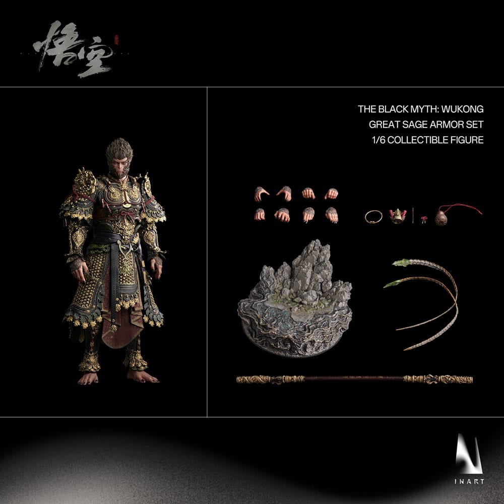 Black Myth : Figurine Wukong 1/6 Armure du Grand Sage Wukong 40 cm
