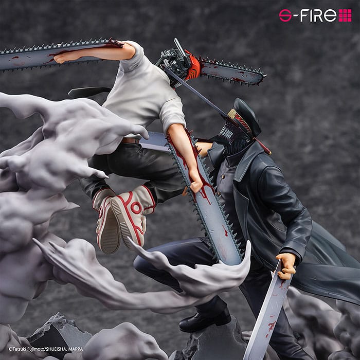 Chainsaw Man statuette Super Situation Figure Chainsaw Man vs. Samurai Sword 26 cm