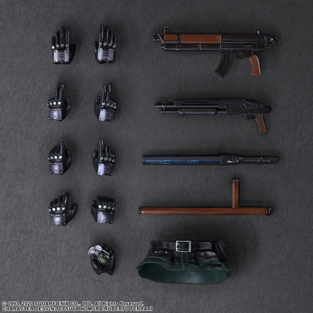 Final Fantasy VII Remake Play Arts Kai figurine et véhicule Shinra Elite Security Officer & Bike