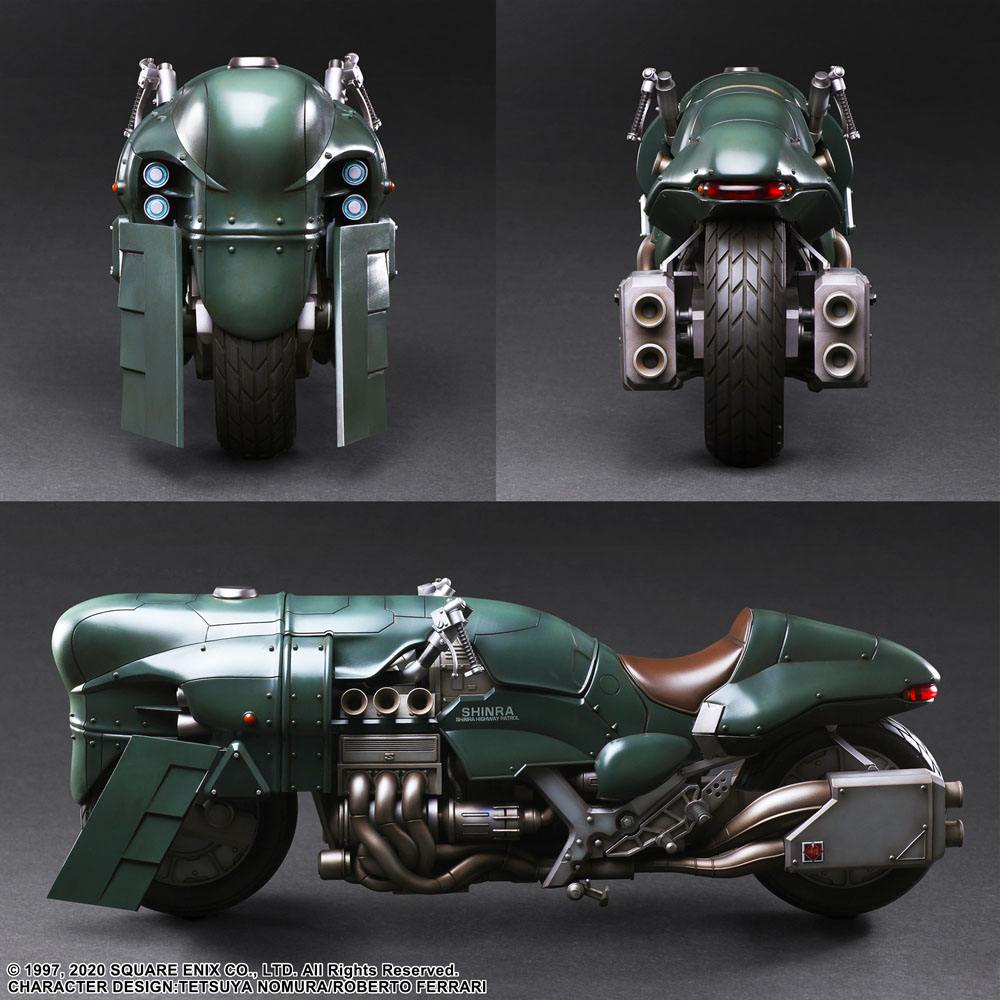 Final Fantasy VII Remake Play Arts Kai figurine et véhicule Shinra Elite Security Officer & Bike