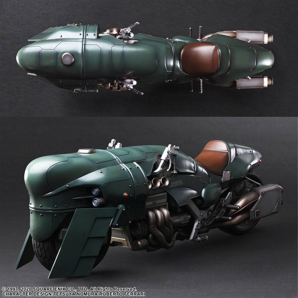 Final Fantasy VII Remake Play Arts Kai figurine et véhicule Shinra Elite Security Officer & Bike