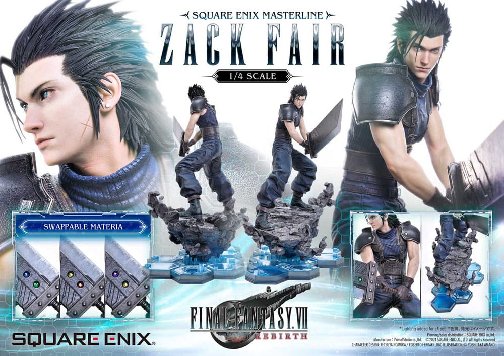 Final Fantasy VII Rebirth statuette 1/4 Zack Fair 57 cm