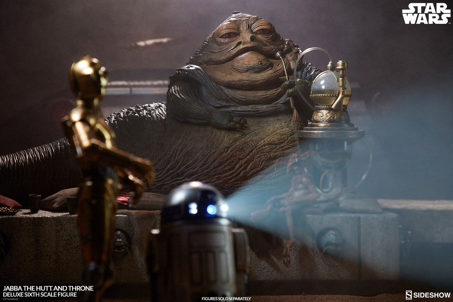 Figurine Star Wars Episode VI 1/6 Jabba le Hutt & Throne Deluxe 34 cm