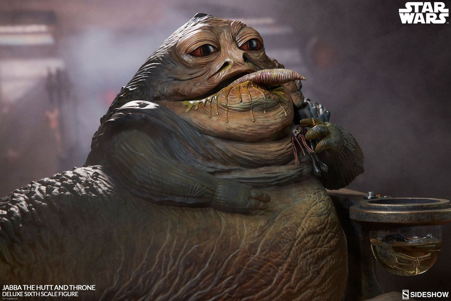 Figurine Star Wars Episode VI 1/6 Jabba le Hutt & Throne Deluxe 34 cm