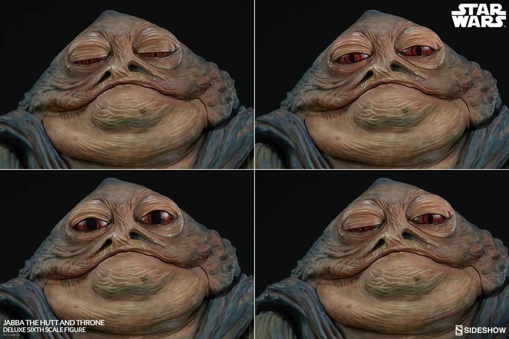 Figurine Star Wars Episode VI 1/6 Jabba le Hutt & Throne Deluxe 34 cm