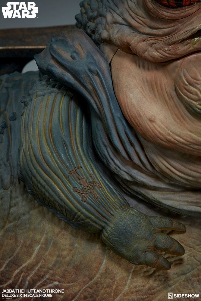 Figurine Star Wars Episode VI 1/6 Jabba le Hutt & Throne Deluxe 34 cm