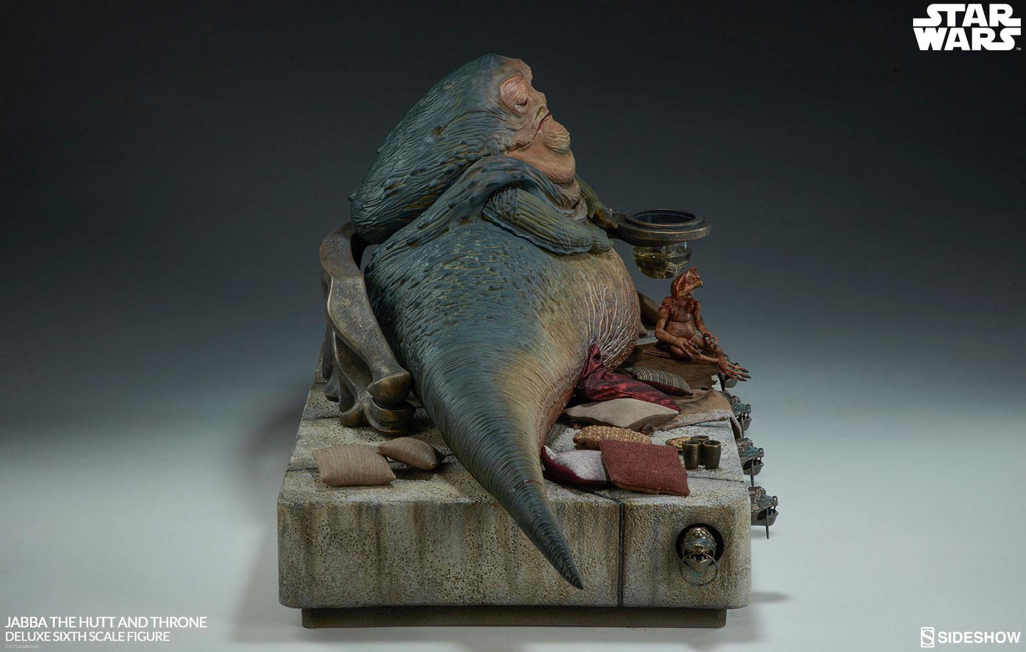 Figurine Star Wars Episode VI 1/6 Jabba le Hutt & Throne Deluxe 34 cm