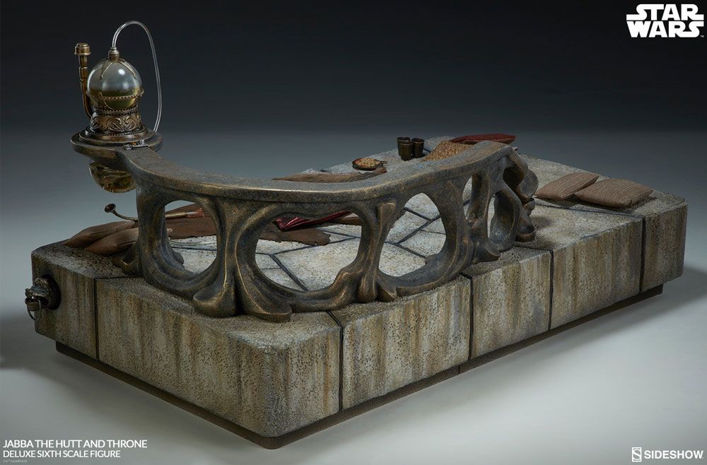 Figurine Star Wars Episode VI 1/6 Jabba le Hutt & Throne Deluxe 34 cm