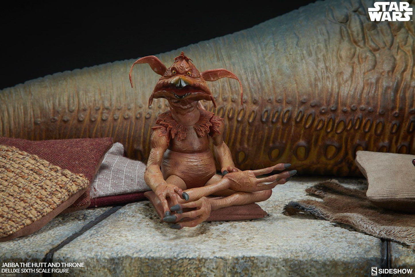 Figurine Star Wars Episode VI 1/6 Jabba le Hutt & Throne Deluxe 34 cm