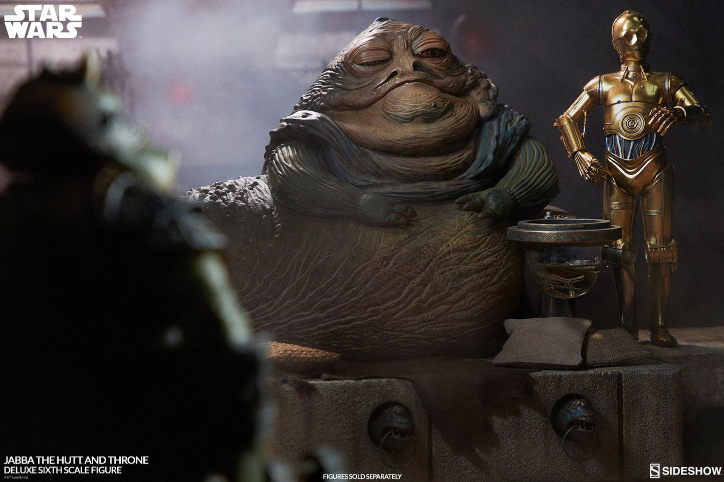 Figurine Star Wars Episode VI 1/6 Jabba le Hutt & Throne Deluxe 34 cm