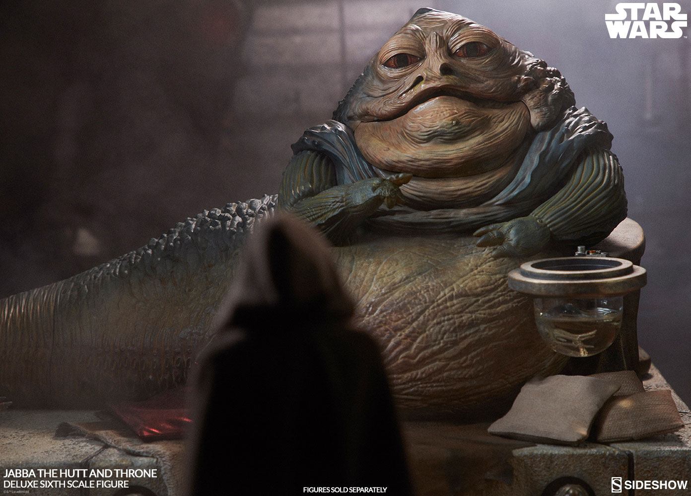 Figurine Star Wars Episode VI 1/6 Jabba le Hutt & Throne Deluxe 34 cm