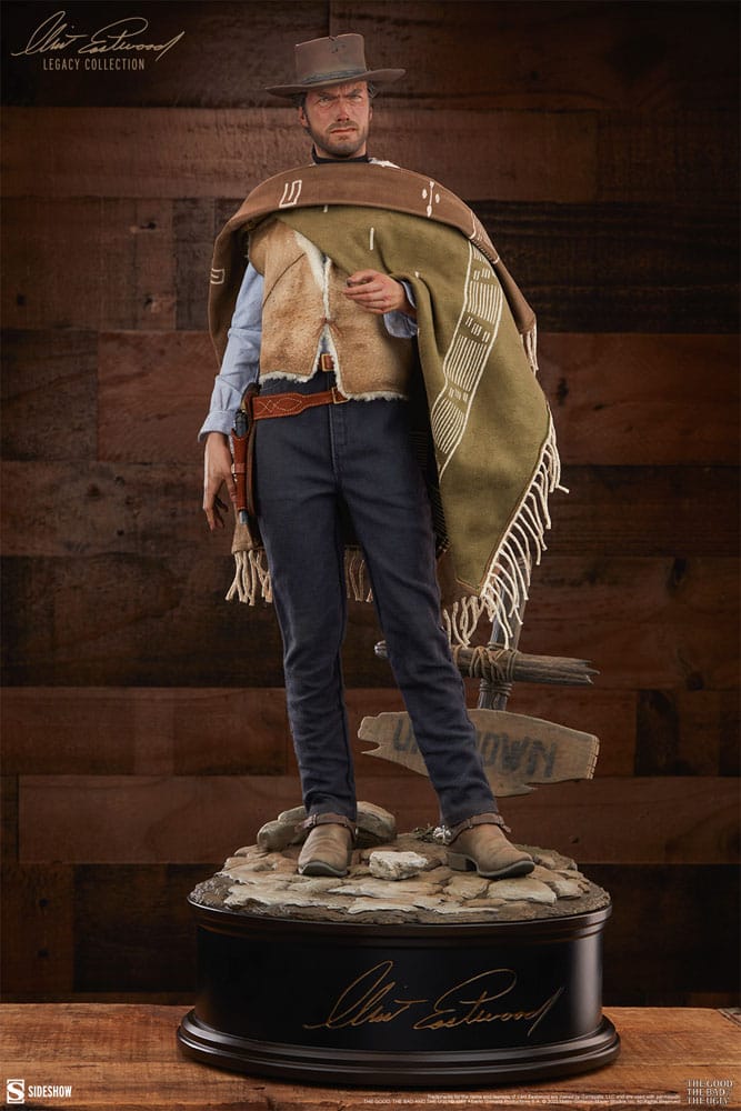 Clint Eastwood Legacy Collection : Statuette Premium Le Bon, la Brute et le Truand 61 cm