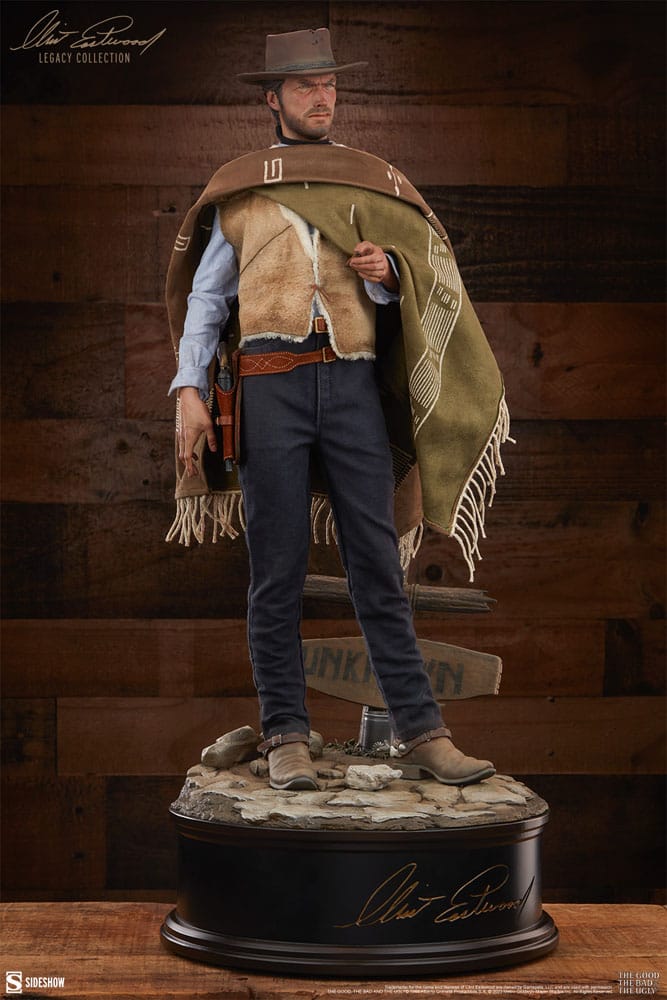 Clint Eastwood Legacy Collection : Statuette Premium Le Bon, la Brute et le Truand 61 cm
