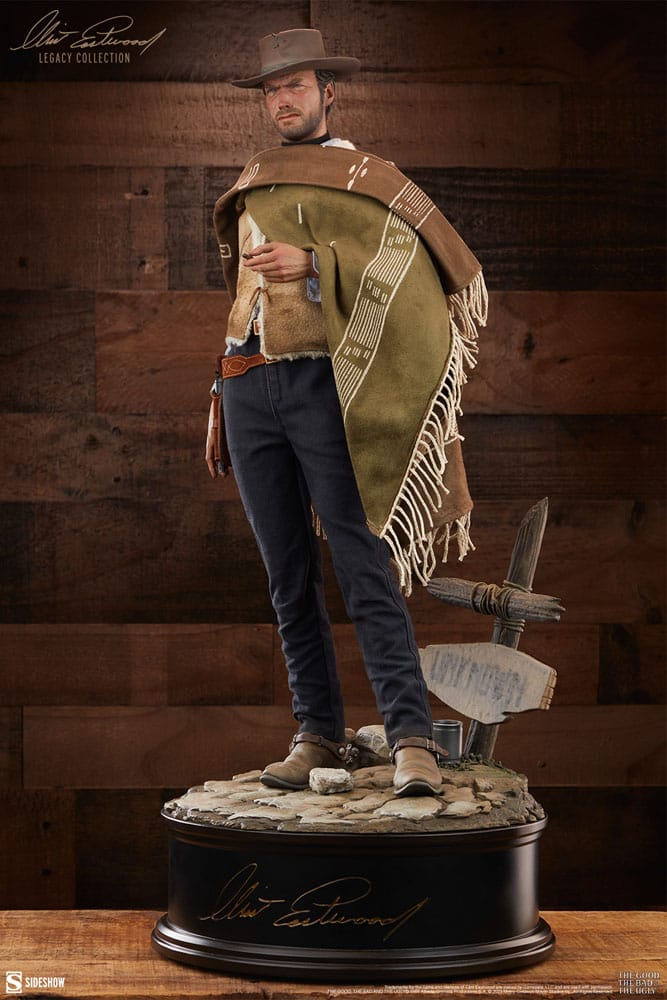Clint Eastwood Legacy Collection : Statuette Premium Le Bon, la Brute et le Truand 61 cm
