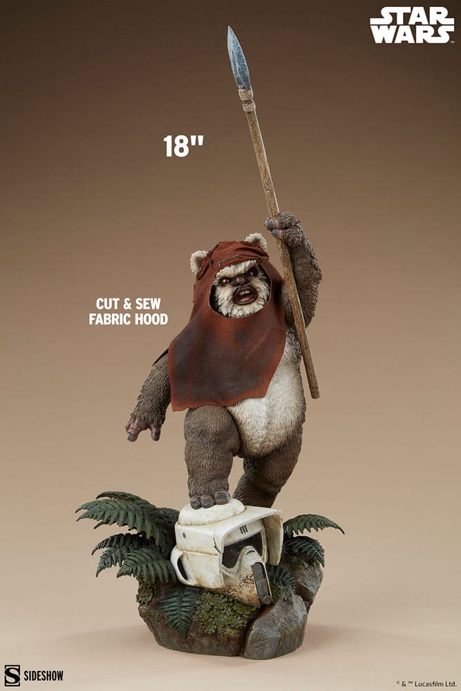 Star Wars, épisode VI : Le Retour du Jedi statuette Format Premium Wicket 46 cm