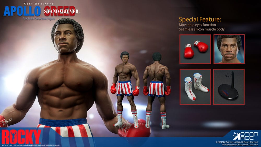 Rocky : Statuette 1/6 Apollo Creed Standard Version 36 cm