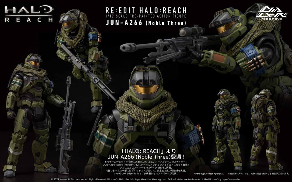 Halo:Reach figurine 1/12 Jun-A266 (Noble Three) 17 cm