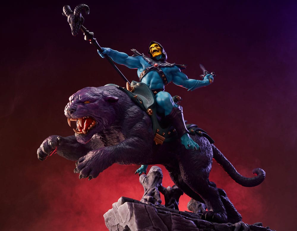 Masters of the Universe statuette Skeletor & Panthor Classic Deluxe 62 cm Statuettes Les Maîtres de l´Univers