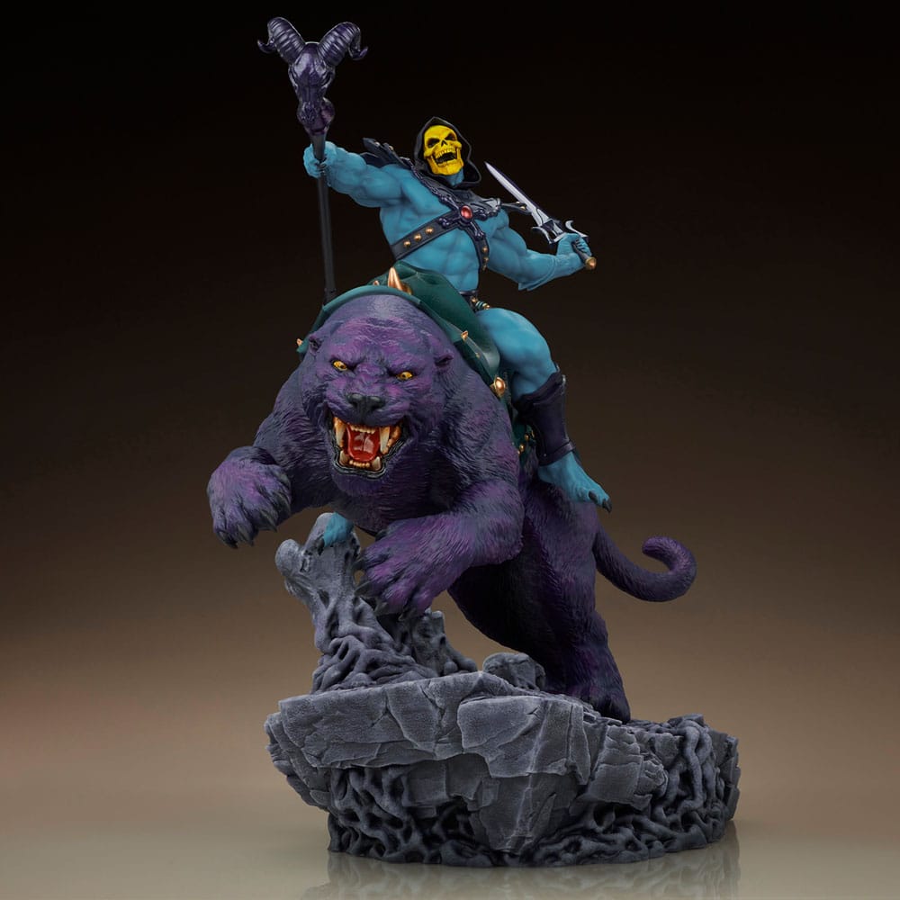 Masters of the Universe statuette Skeletor & Panthor Classic Deluxe 62 cm Statuettes Les Maîtres de l´Univers
