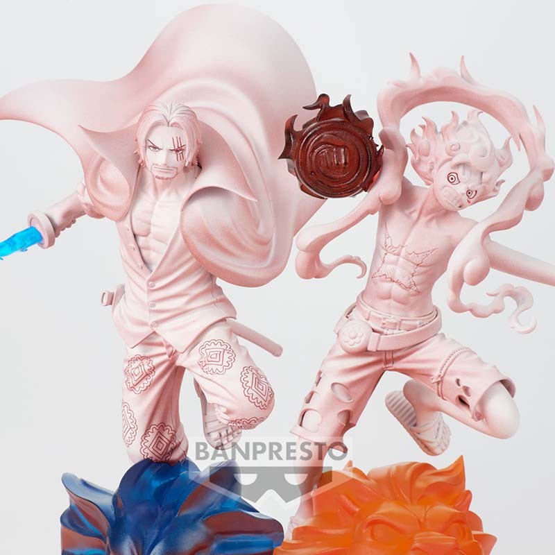 ONE PIECE RED - Duo de figurines Monkey D Luffy GEAR 5th et Shanks SENKOZEKKEI