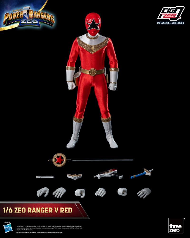 Power Rangers Zeo figurine FigZero 1/6 Ranger V Red 30 cm
