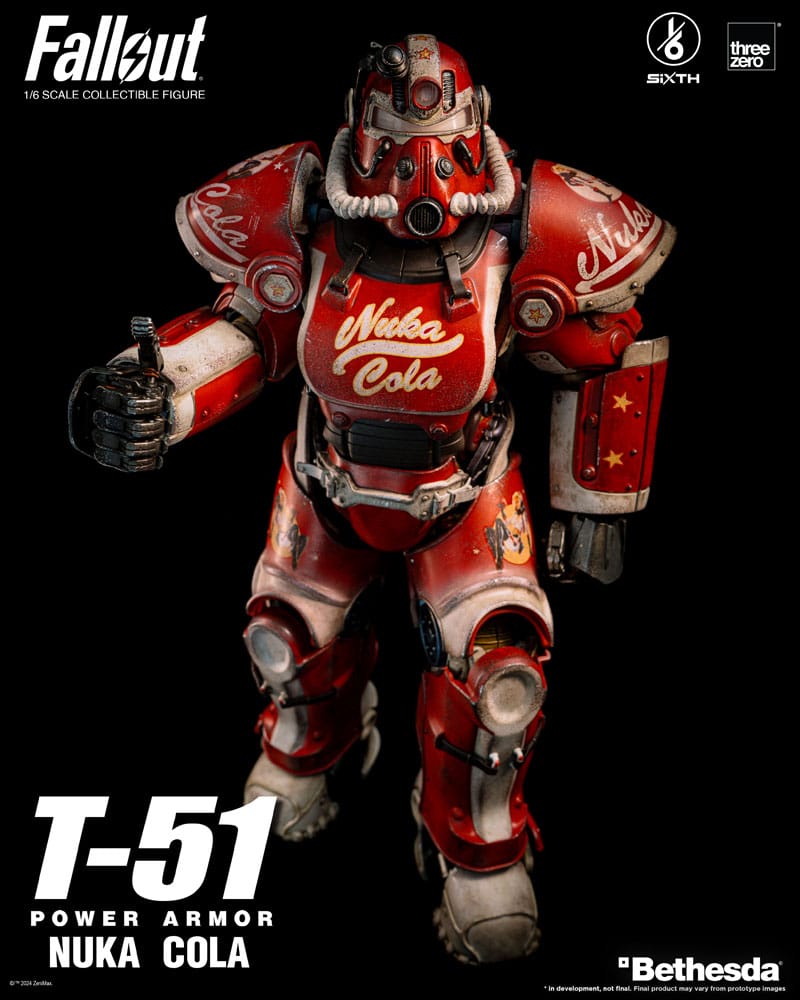 Fallout figurine 1/6 T-51 Nuka Cola Power Armor 37 cm