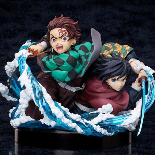 Demon Slayer: Kimetsu no Yaiba statuette PVC Tanjiro & Giyuu 13 cm