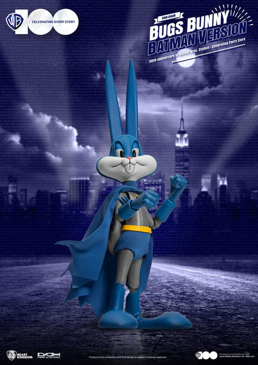 Warner Brothers figurine Dynamic Action Heroes 1/9 100th Anniversary of Warner Bros. Studios Bugs Bunny Batman Ver. 17 cm