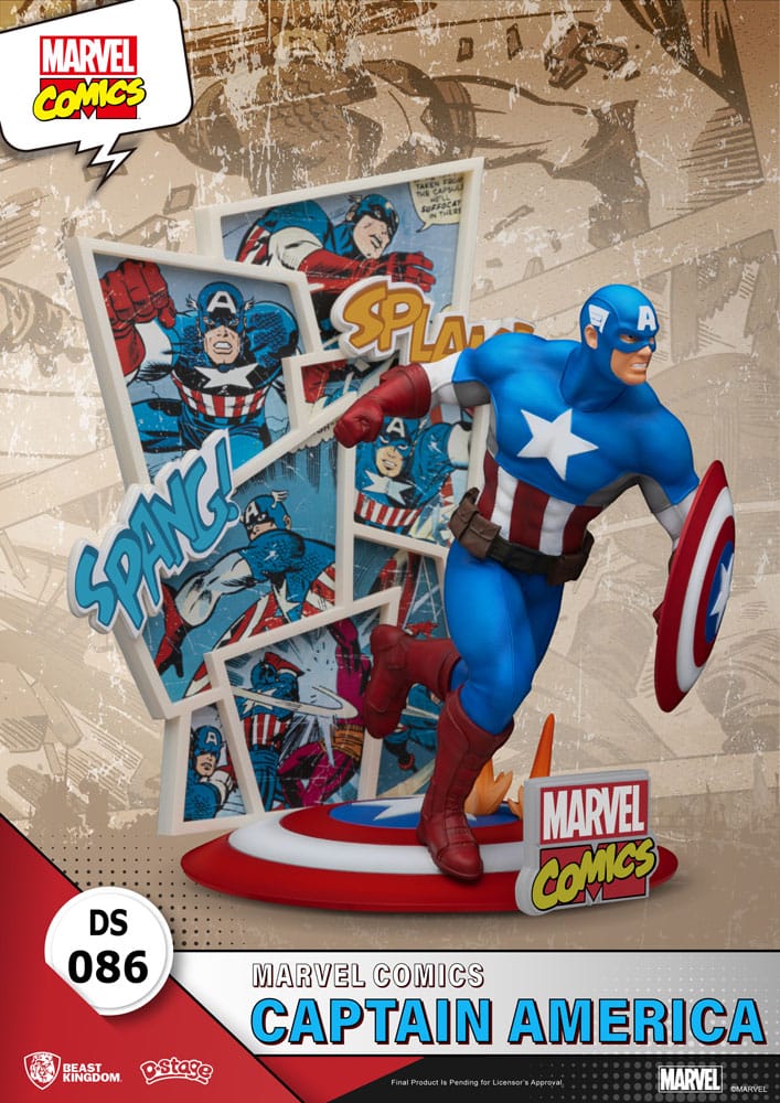 Marvel Comics diorama PVC D-Stage Captain America 16 cm