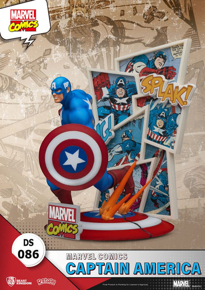 Marvel Comics diorama PVC D-Stage Captain America 16 cm