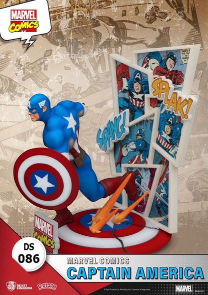Marvel Comics diorama PVC D-Stage Captain America 16 cm