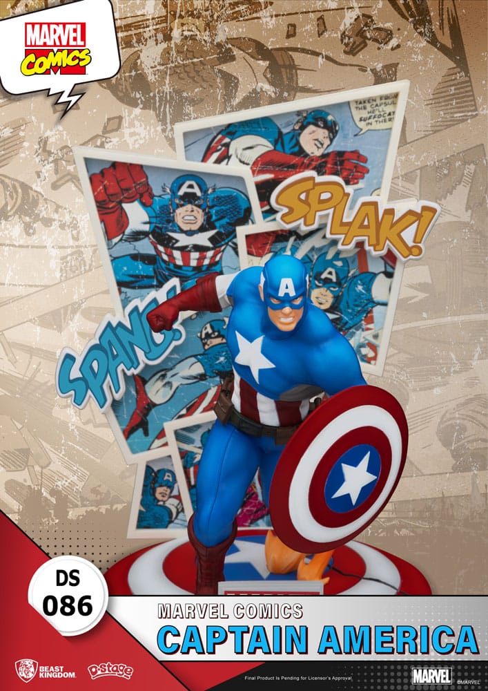 Marvel Comics diorama PVC D-Stage Captain America 16 cm