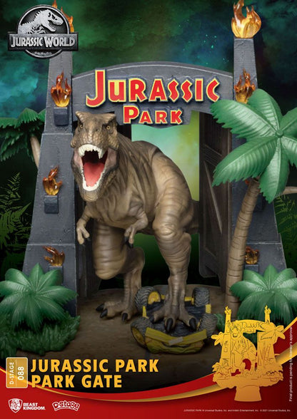 Jurassic Park diorama PVC D-Stage Park Gate 15 cm