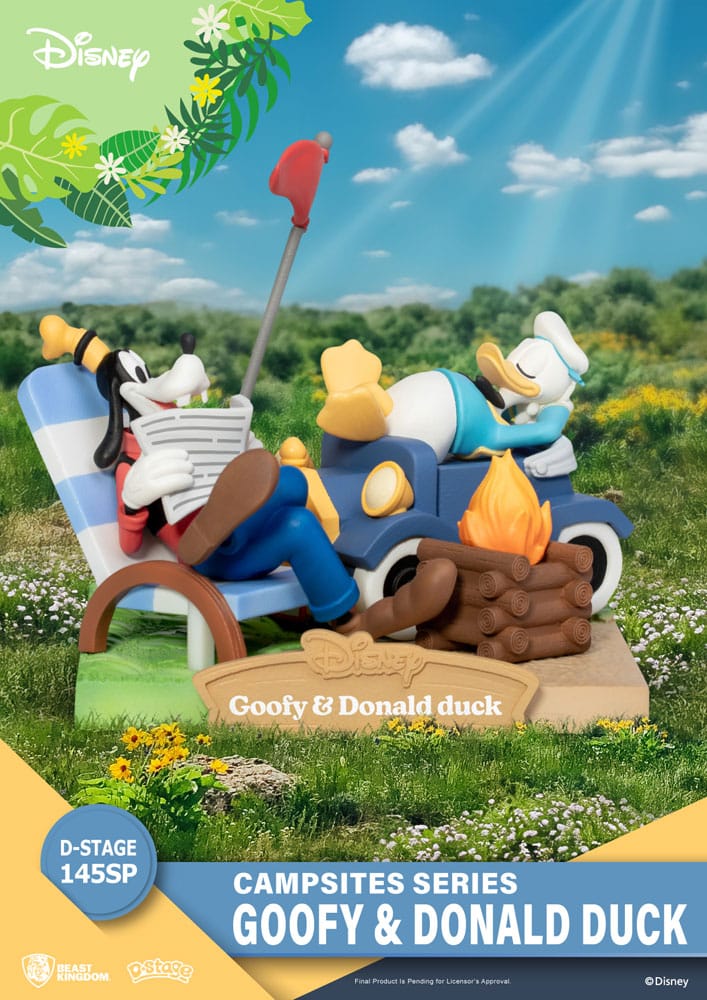 Disney diorama PVC D-Stage Campsite Series Goofy & Donald Duck Special Edition 10 cm