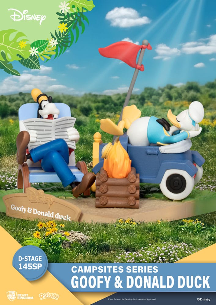 Disney diorama PVC D-Stage Campsite Series Goofy & Donald Duck Special Edition 10 cm