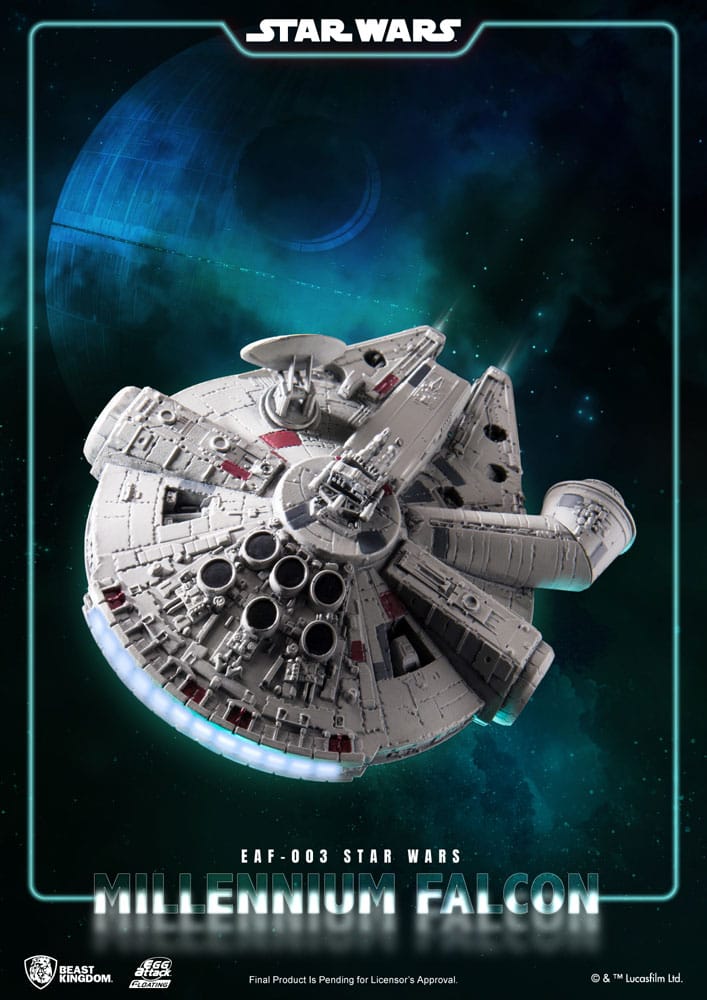Star Wars diorama lumineux Egg Attack Millennium Falcon Floating Ver. 13 cm