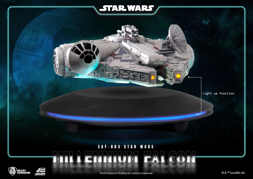 Star Wars diorama lumineux Egg Attack Millennium Falcon Floating Ver. 13 cm