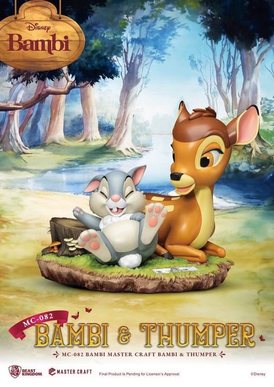 Disney statuette Master Craft Bambi & Panpan 26 cm