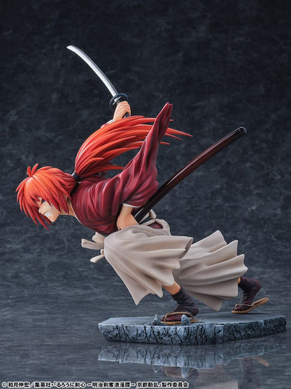 Rurouni Kenshin: Meiji Kenkaku Romantan Kyoto Douran statuette PVC 1/6 Kenshin Himura Dragon Flight of Heaven Ver. 26 cm