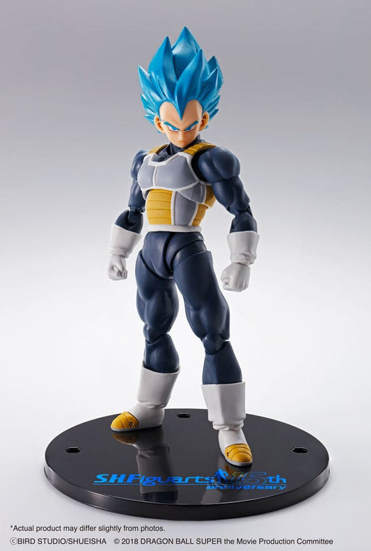 Dragon Ball Super : Figurine S.H. Figuarts Vegeta Super Saiyan Blue 14 cm