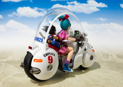 Dragon Ball Véhicule avec figurine S.H. Figuarts Bulma's Motorcycle Hoipoi Capsule No. 9 17 cm