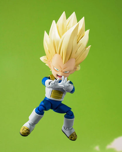 Figurine Dragon Ball SHFiguarts Super Saiyan Niveau 3 Vegeta (mini) Daima 8 cm