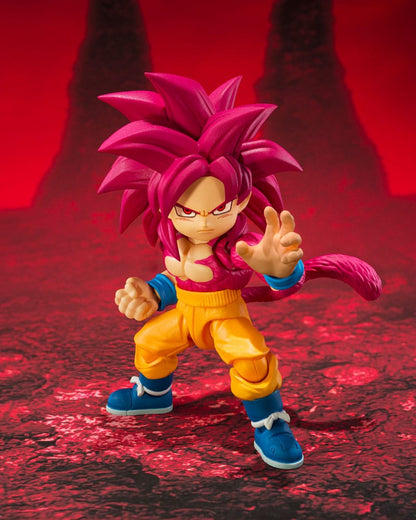 Figurine Dragon Ball Daima SHFiguarts Super Saiyan Niveau 4 Son Goku (mini) 8 cm